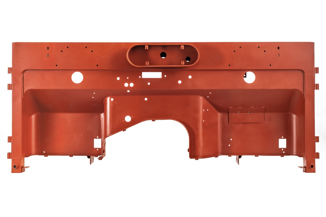 Pegasus Bulkheads Red Oxide 80 Inch Bulkhad Cab Side View No Lights No Spacing