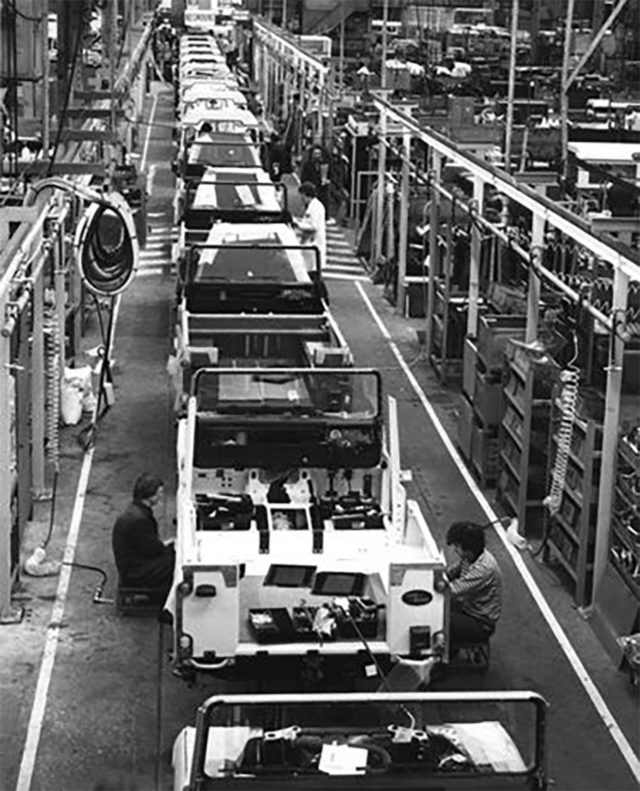 Land Rover Factory Production Line