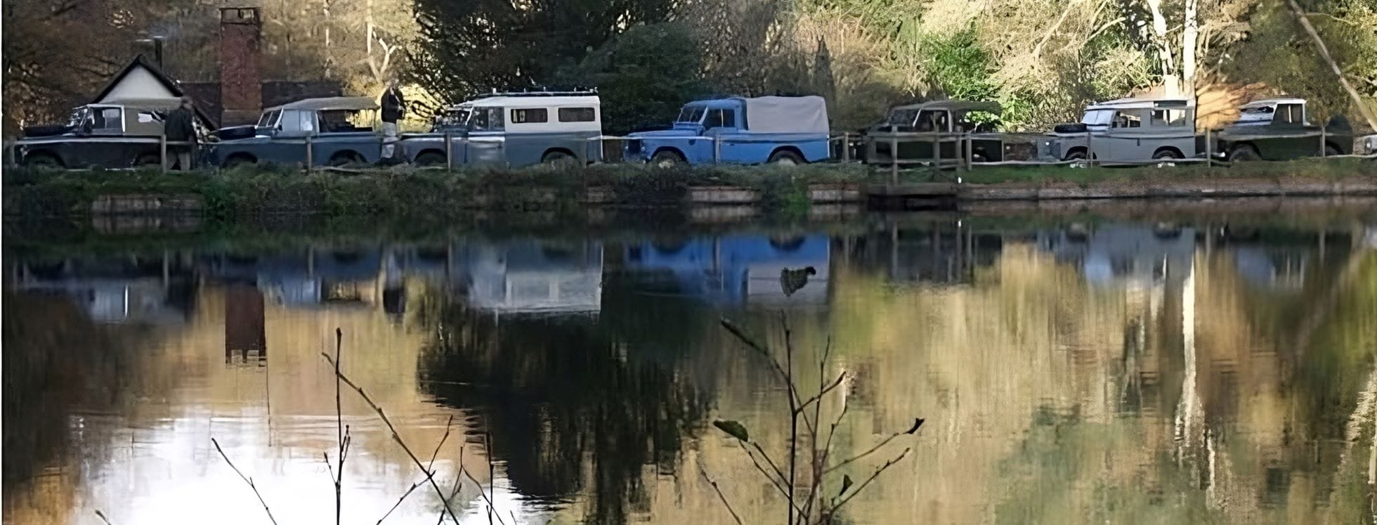 Series Land Rovers By A Lake Largev2